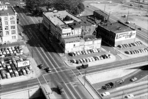 Aerial view of the Plaza