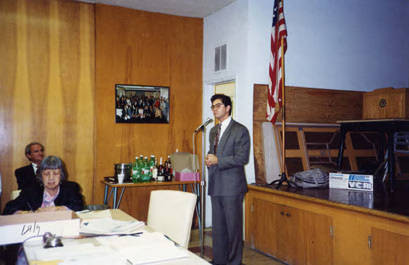 CACA's March meeting in the Los Angeles Lodge. The speaker is a congressman