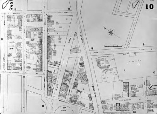 Sanborn map of the El Pueblo area