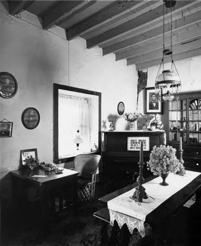 Interior of the Avila Adobe