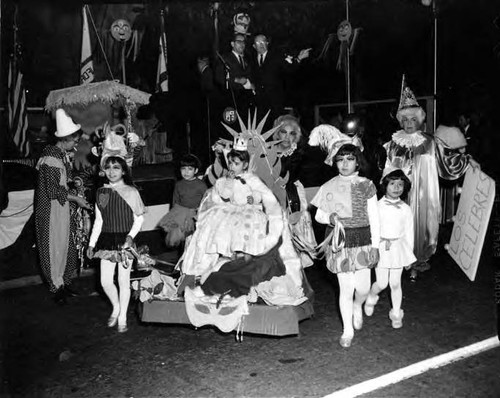 Children's court parading