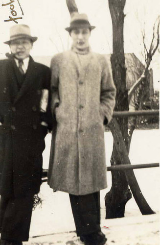 Photo of two men in winter coats