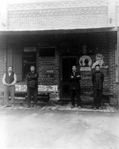 Exterior view of Pow Hing Co., general merchandise store in Riverside