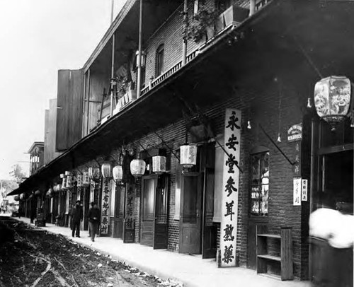 Marchessault Street, south side looking towards Alameda, the original Chinatown torn down in the 1930's