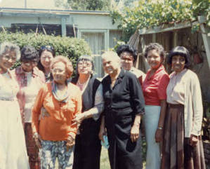 Group photo including Lily Lum Chan, "St. House Boarding Meeting at Catherine's "