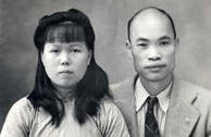 Photo of Kwon Ying Leong and Shew S. Leong taken in Hui Ping, Canton, China