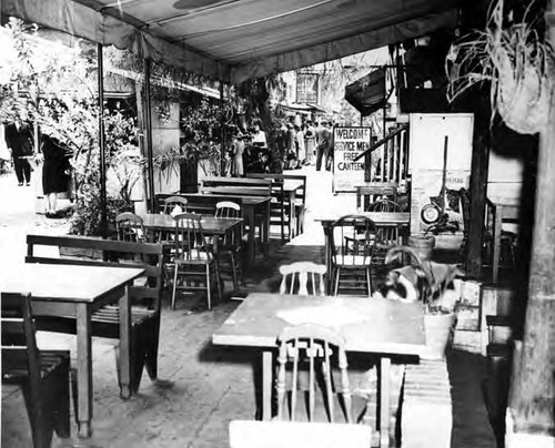 Exterior of La Golondrina Cafe on Olvera Street