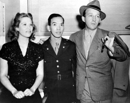 Victor Quon with Dinah Shore and Bing Crosby