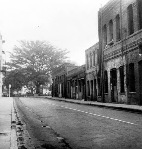 Sanchez Street looking toward plaza