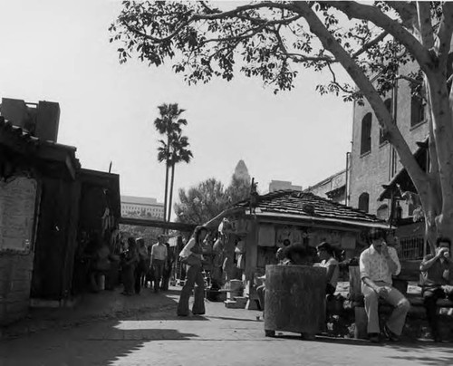 Macy Street entrance to Olvera Street