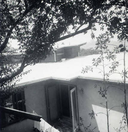 Aerial view of the backyard, clothes hanging on the line (Spencer Chan Family)