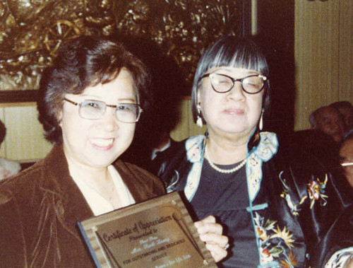 New Life Association's Spring Dinner at the Golden Dragon in Los Angeles. Lily Chan is pictured here