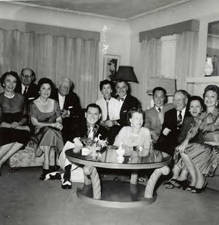 Group photo of "Frank's birthday party at the Feinberg's"
