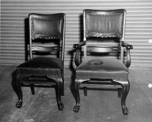 Two Victorian sidechairs