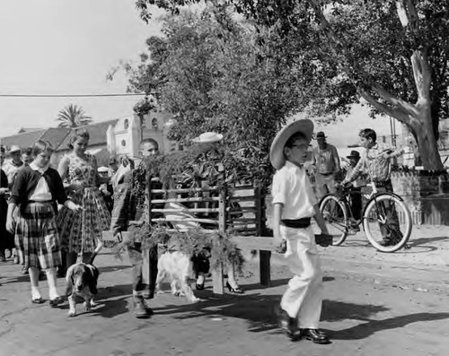 Annual Blessing of the Animals in Olvera Street and the old plaza