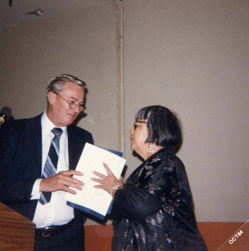 Award Day at the L.A. Convention Center. Lily Chan received five awards