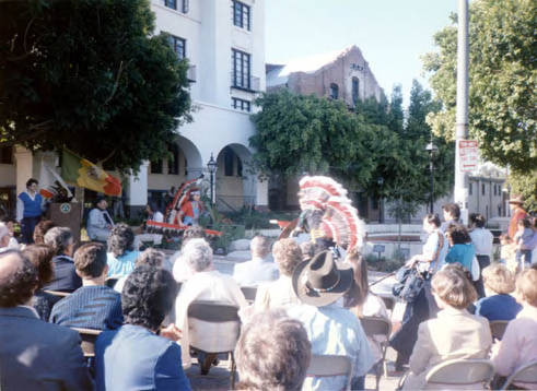 Indian plaque dedication