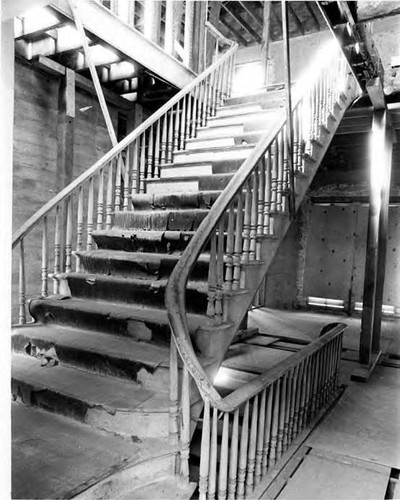 Stairwell/banister of Pico House on the second floor