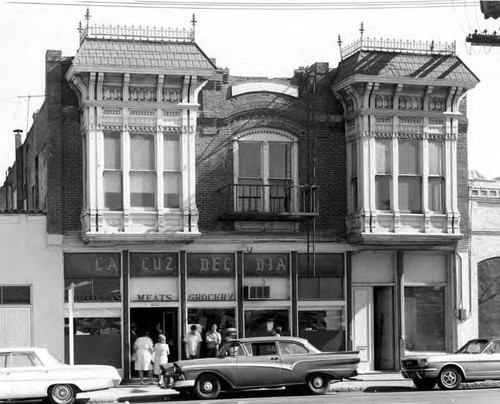 Main Street facade of Sepulveda House, La Luz del Dia