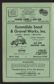 Escondido City and Rural Directory 1959