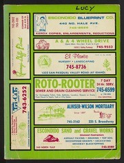 Escondido, San Marcos, and Valley Center City Directory 1982