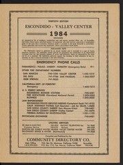 Escondido and Valley Center City Directory 1984