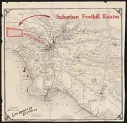Suburban Foothill Estates Brochure with Map