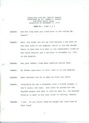 Mr. Emilio Vanoni, Oral History