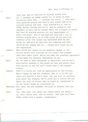 Mrs. John Bosi, Oral History