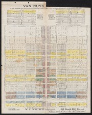 Headquarter and Townsite of Van Nuys Map