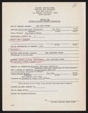 Request for Historic-Cultural Monument Declaration, Van Nuys Hotel