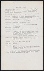 Listing of Early Houses in Van Nuys Between 1911 and 1915