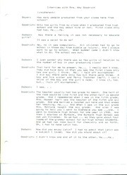 Mrs. Amy Goodrich, Oral History