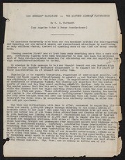 Public Addresses by W. P. Whitsett, Chairman Metropolitan Water District