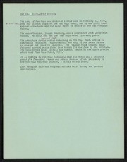 Van Nuys Hotel - Brief History Fact Sheet