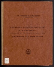 Correspondence Book - W. P. Whitsett Letters 1929-1946