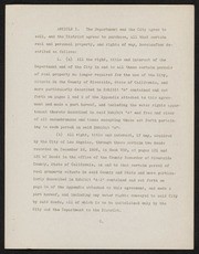 Agreement, Purchase and Sale, Between Metro Water District, Los Angeles City