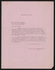 Letter to Richard Lyman, Utah - Visit and Death of Mr. Bullock, 1933