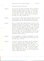 Mr. W. Chester Tayloe, Oral History