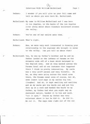 William Mulholland, Oral History