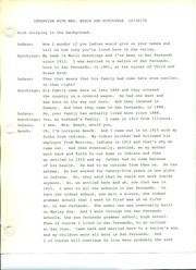 Mrs. Beech and Hutchings, Oral History