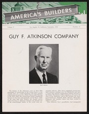 America's Builders, vol V, no 11: Guy F. Atkinson Company