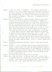 Miss Tina Marie Serpico, Oral History