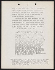 Legal Solutions to California's Water Problem, Harold Kennedy, 1954