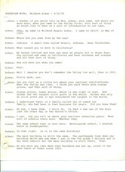 Mrs. Mildred Aiken, Oral History