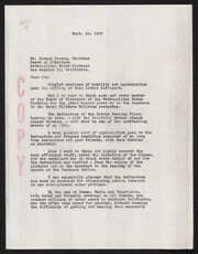 Letter to Joseph Jensen from W. P. Whitsett - Luncheon at Biltmore, 1954