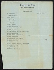 Log of Well, Whitsett Ranch, Van Nuys, California, May 24, 1924