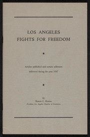 Los Angeles Fights for Freedom Brochure, 1937