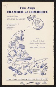 Van Nuys Chamber of Commerce Banquet Brochure 1957
