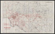 Automobile Road Map, Southern California, 1921